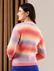 Kotty Women Colourblocked Printed Pullover