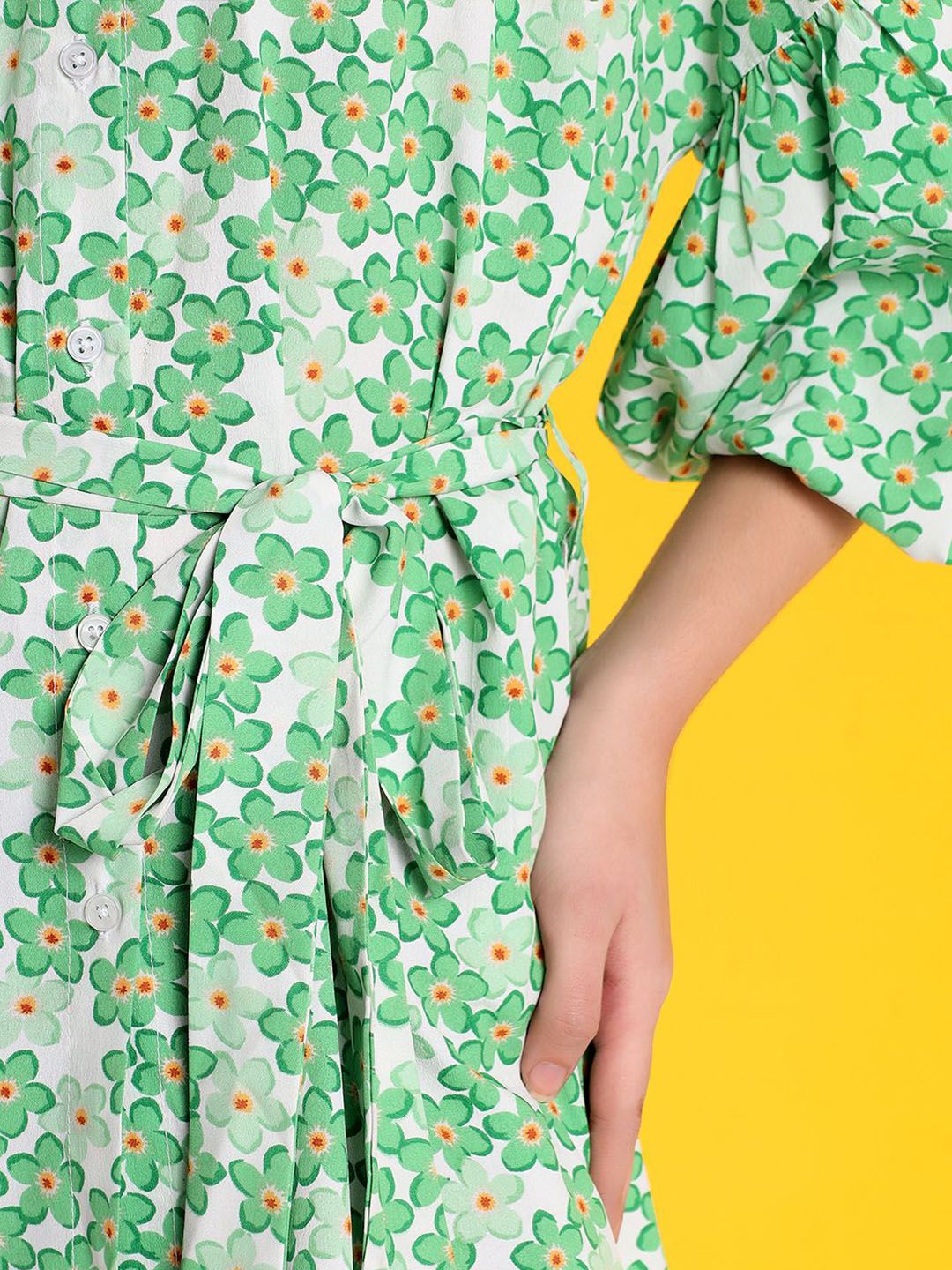 Kotty Women Floral Printed Fit & Flare Mini Dress