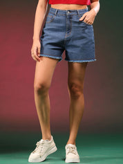 Kotty Women High-Rise Denim Shorts