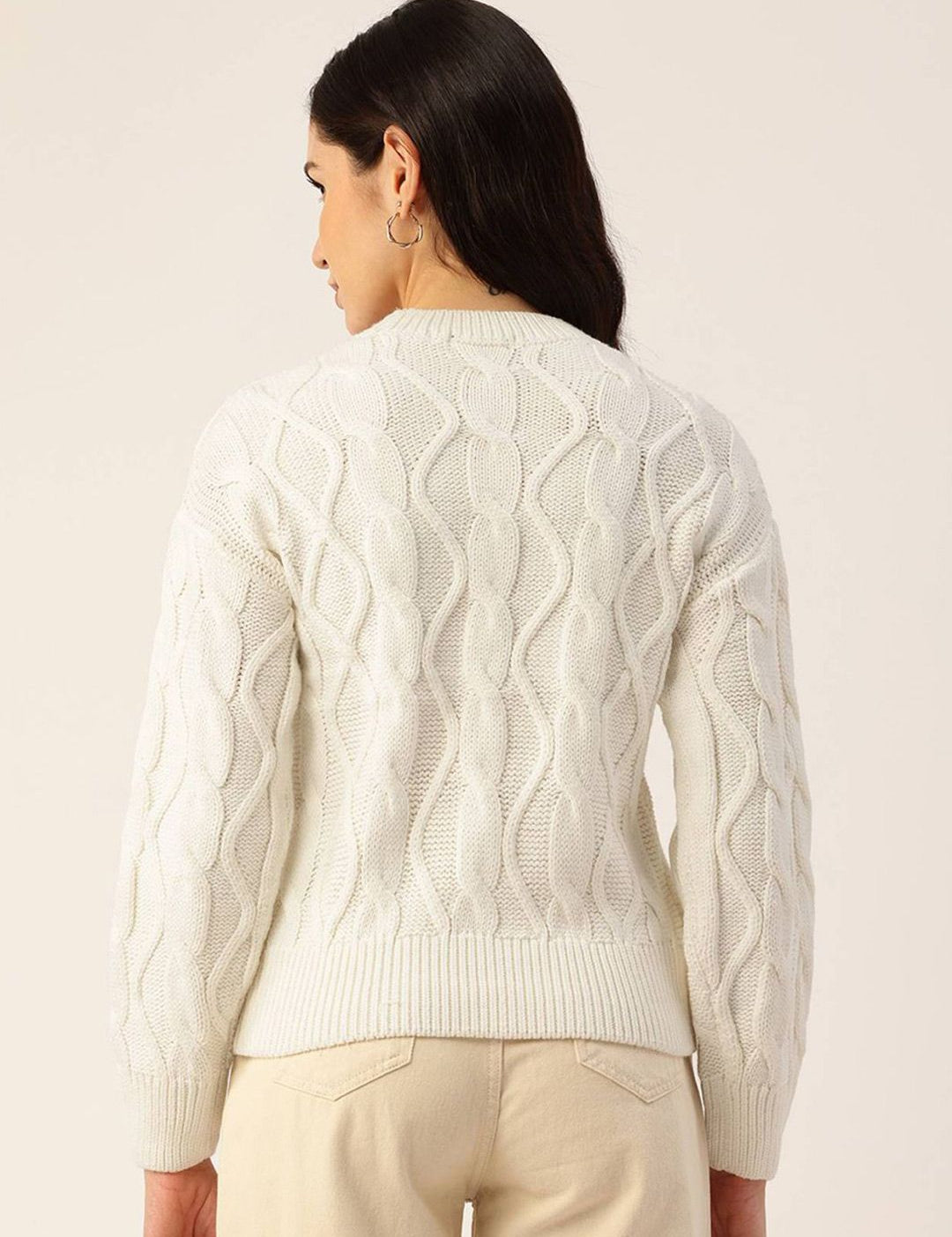 Kotty Women Cable Knit Pullover Sweaters