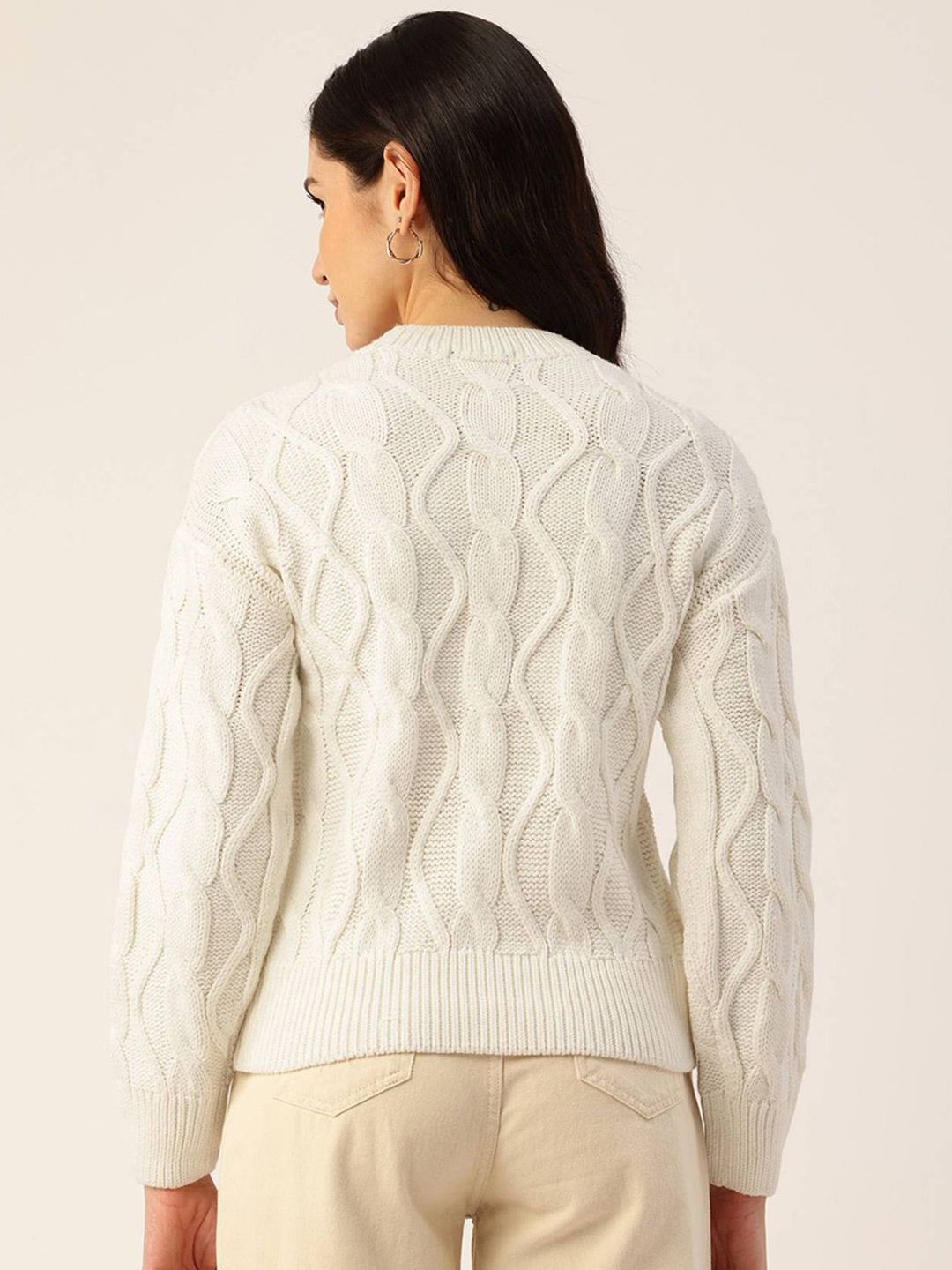 Kotty Women Cable Knit Pullover Sweaters