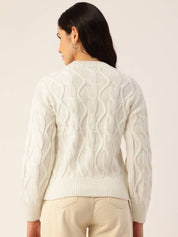 Kotty Women Cable Knit Pullover Sweaters