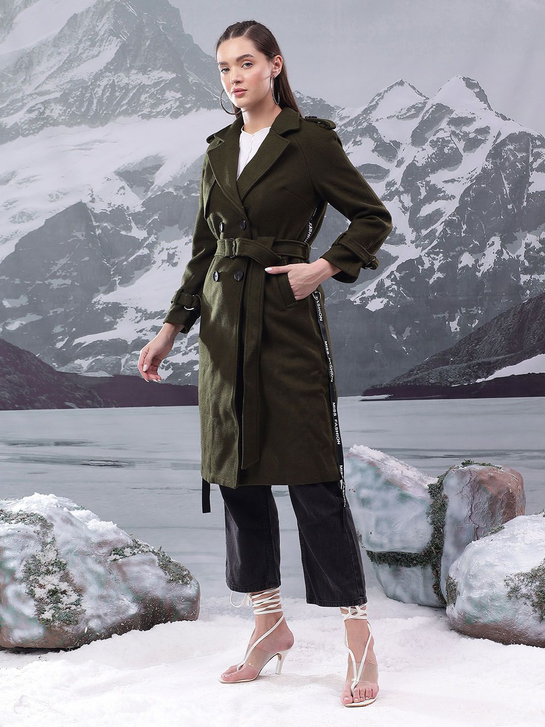 Kotty Women Double Breasted Overcoat