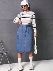  Kotty Straight Midi Skirts