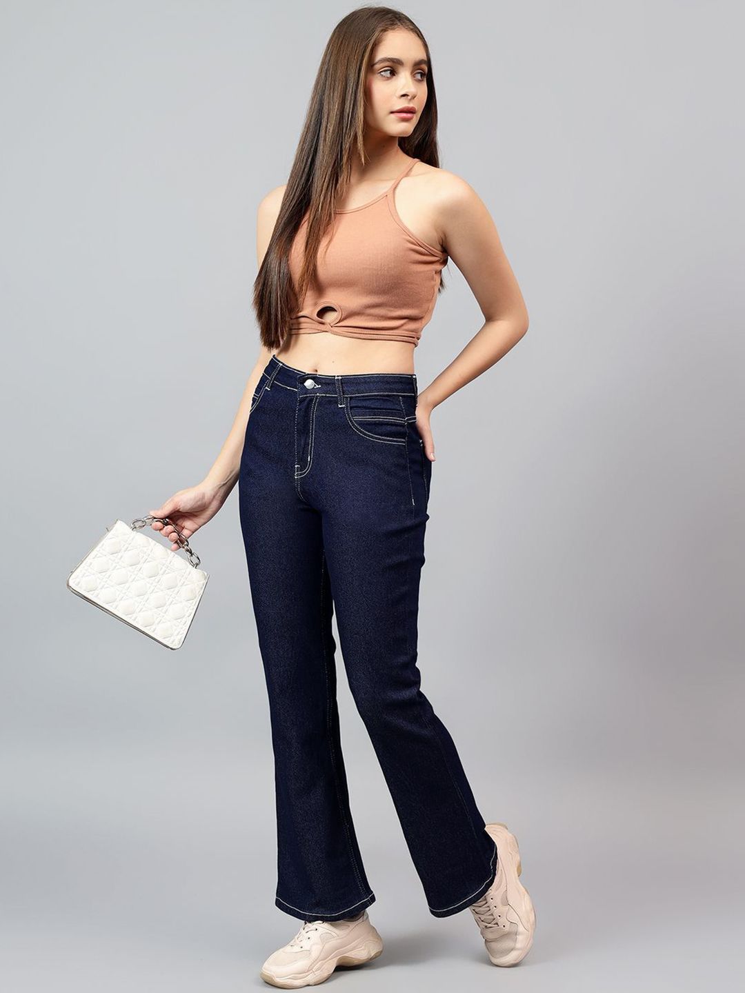 Kotty Women Bootcut High-Rise Stretchable Jeans