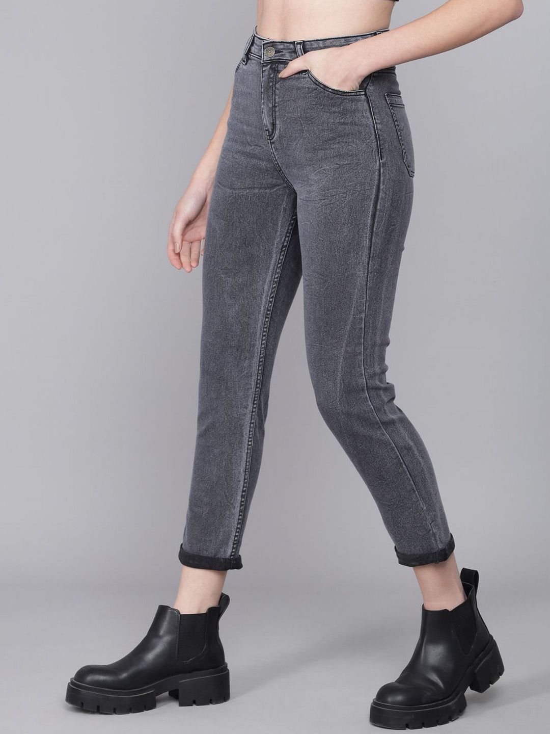 Kotty Women Jean Bootcut High-Rise Stretchable Jeans