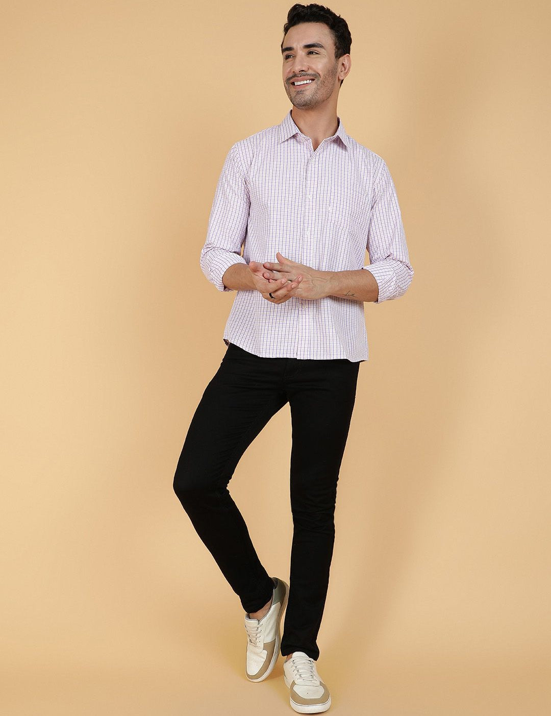 Kotty Men Relaxed Spread Collar Graphic Printed Casual Shirt