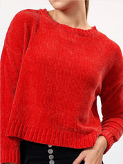 Kotty Women Round Neck Pullover Sweater