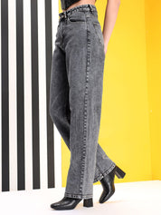 Kotty Women Jean Straight Fit Mid-Rise Jeans