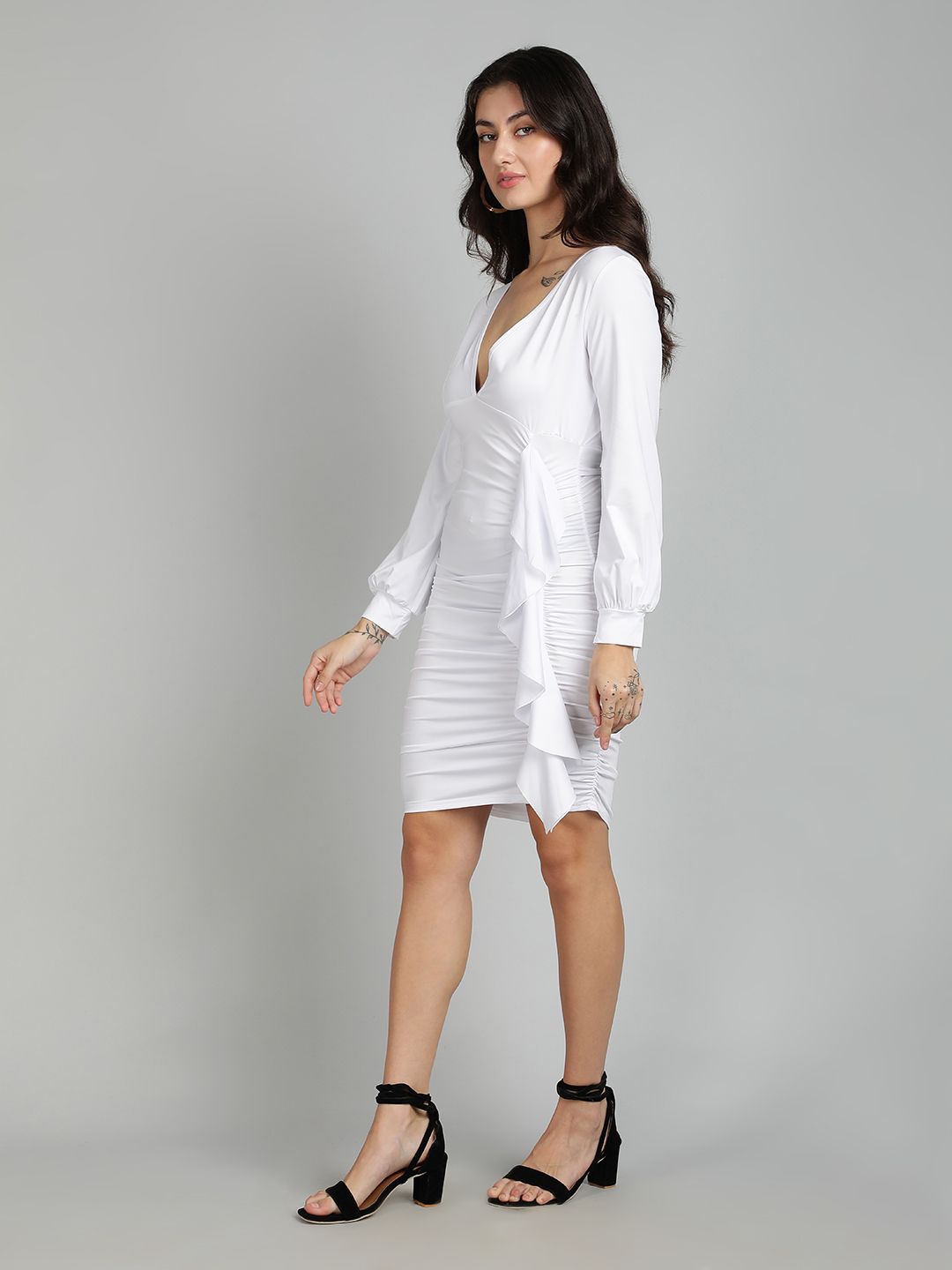 Kotty Solid Bodycon Dress