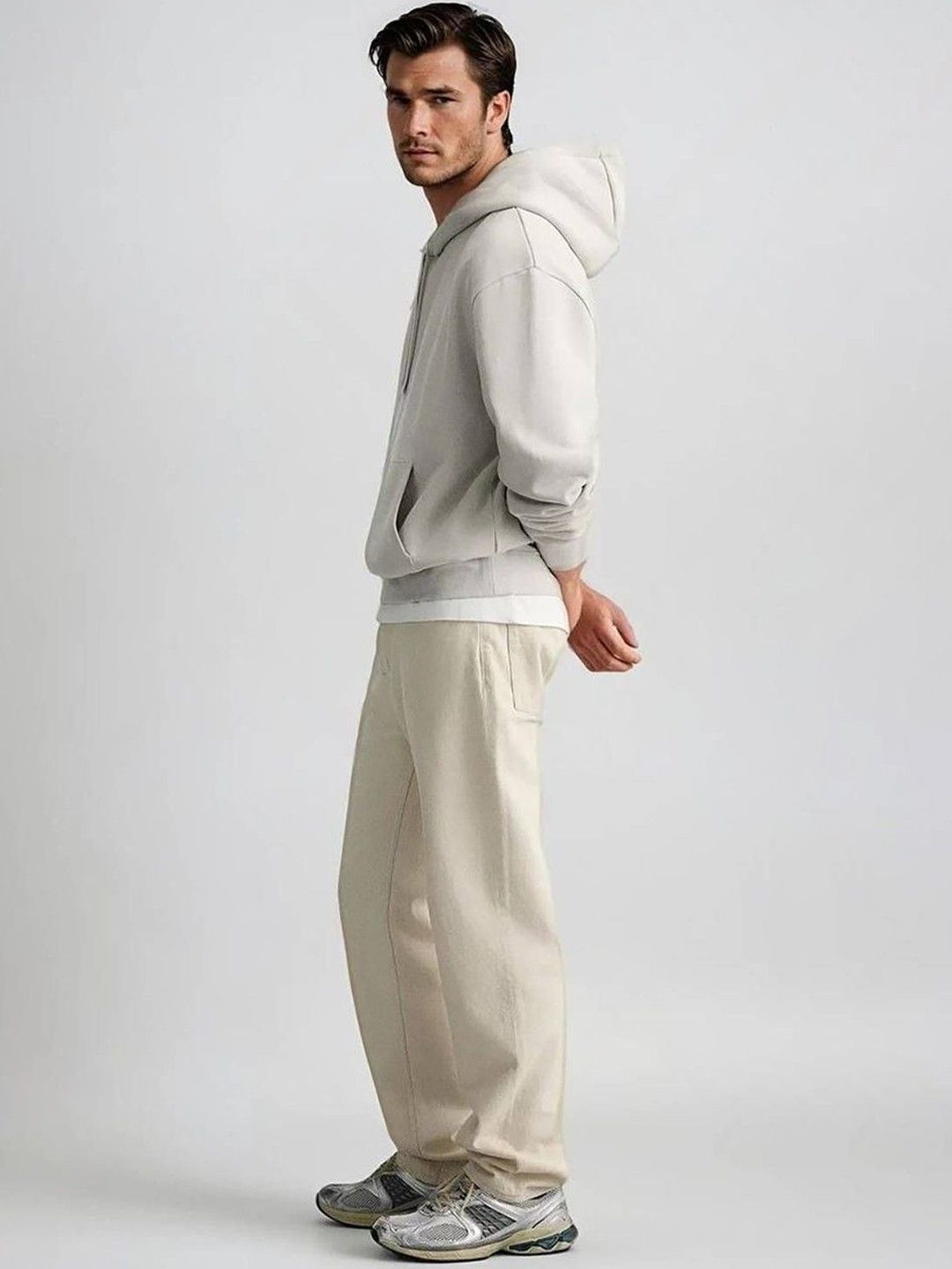 Kotty Hooded Long Sleeves Cotton Pullover 