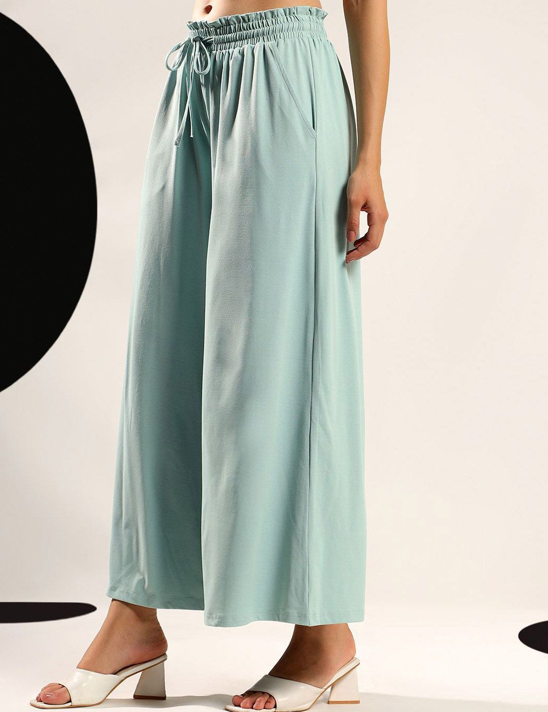 Kotty Women Relaxed Easy Wash Wide Leg Parallel Trousers