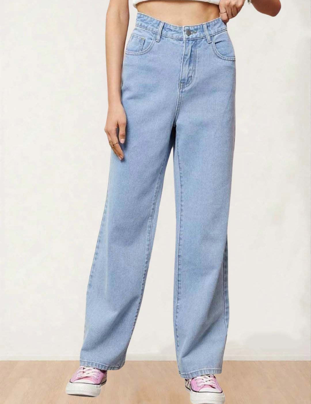 Kotty Women Straight Fit High-Rise Stretchable Jeans