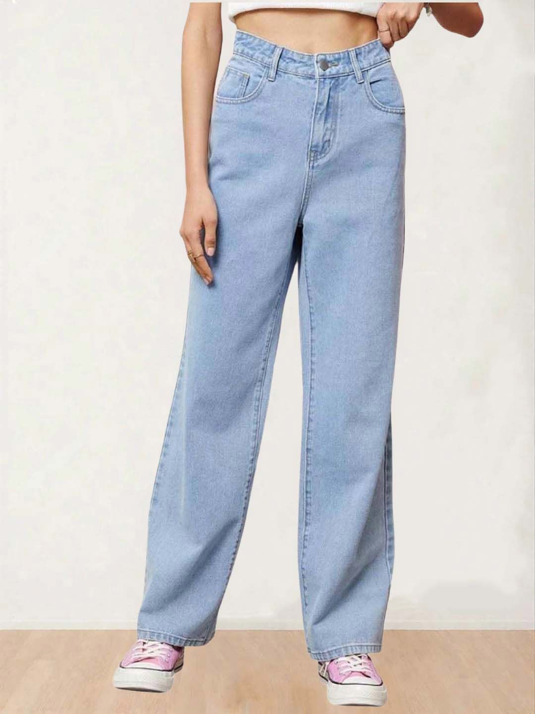 Kotty Women Straight Fit High-Rise Stretchable Jeans