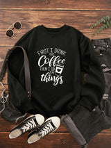Kotty Women Black Printed Sweatshirt