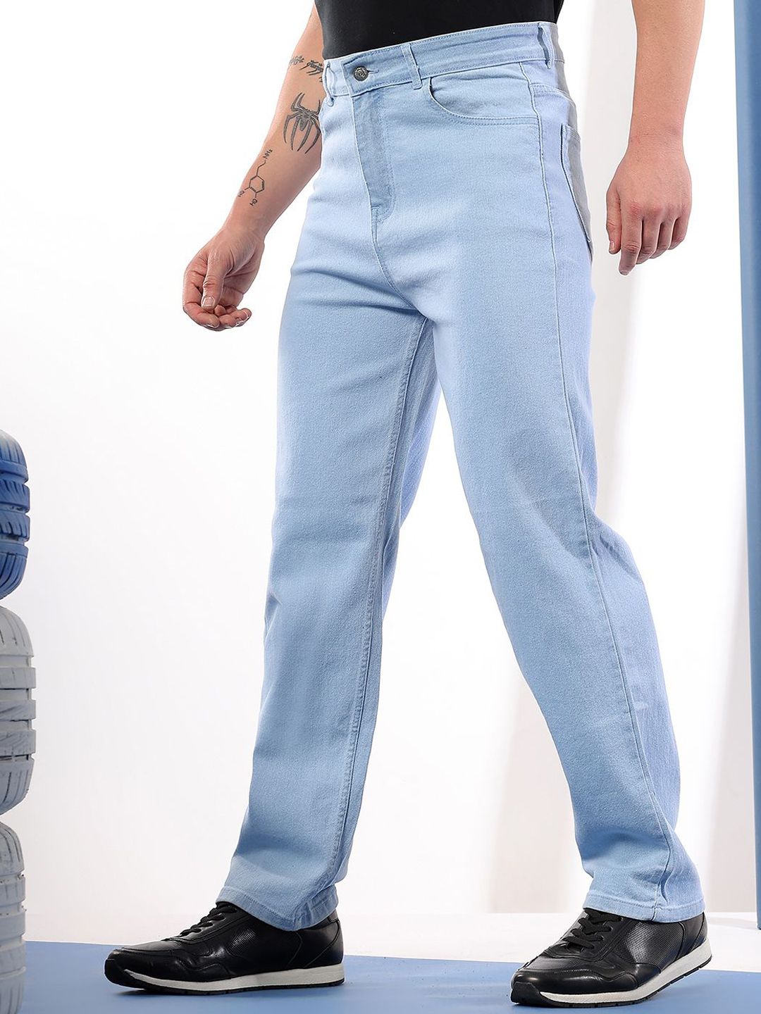 Kotty Men Comfort Fit Mid-Rise Stretchable Jeans