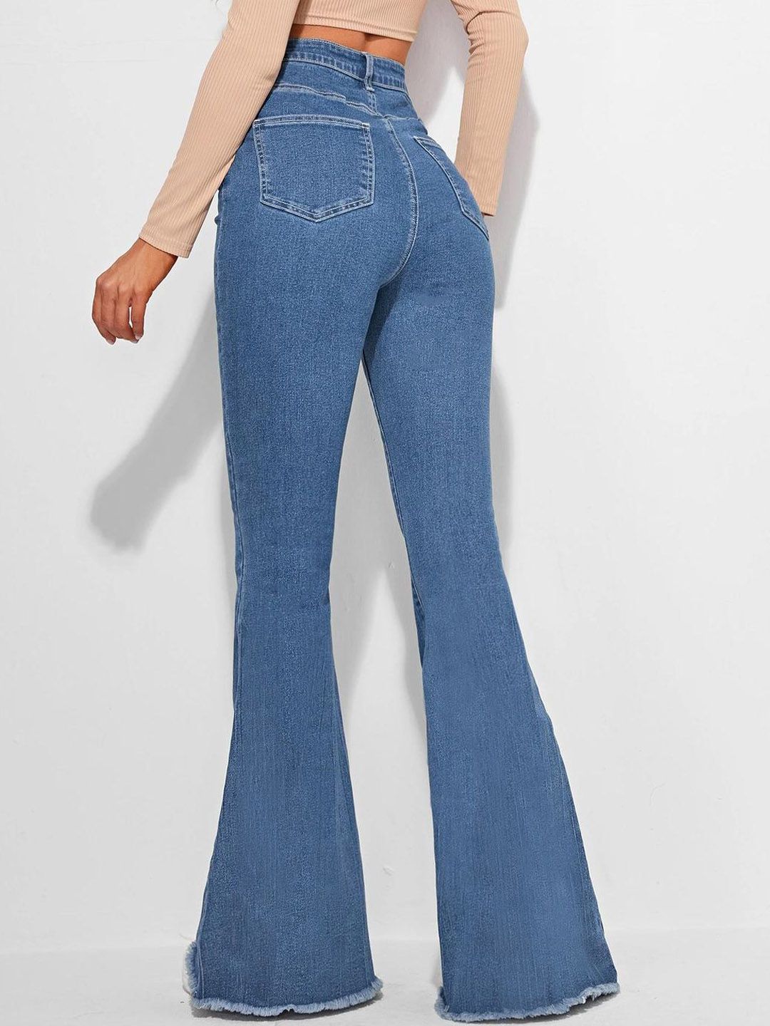 Kotty Women Bootilicious Bootcut High-Rise Stretchable Cotton Jeans