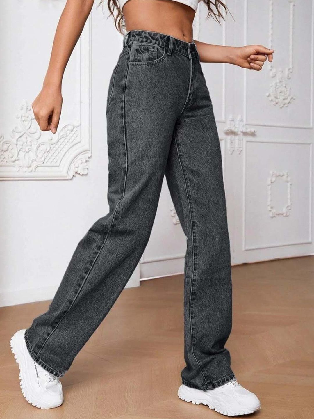 Kotty Women Regular Fit High-Rise Clean Look Stretchable Jeans