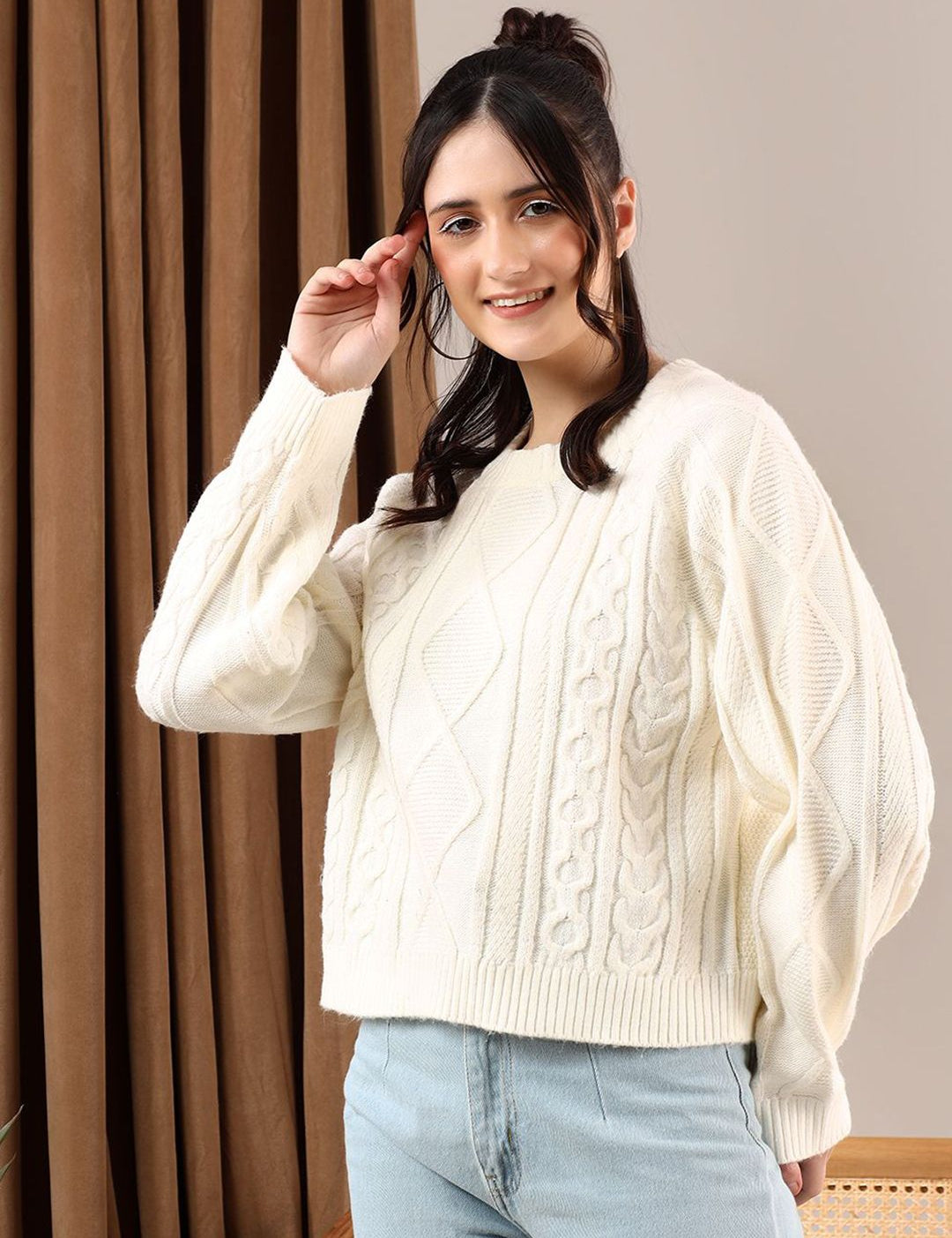 Kotty Women Cable Knit Pullover