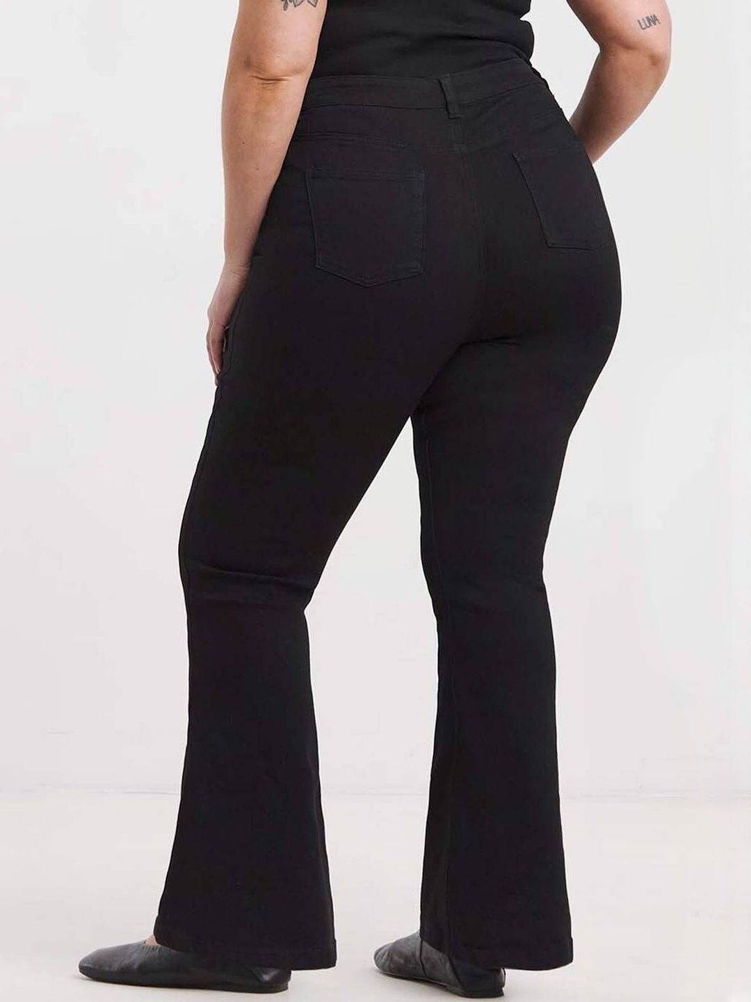 Kotty Women Bootcut High-Rise Cotton Stretchable Jeans