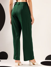 Kotty Women Relaxed Straight Fit Pleated Trousers