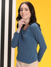 Kotty Women Round Neck Cotton Top