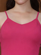 Kotty Women Solid Shoulder Straps Party Bodycon Dress