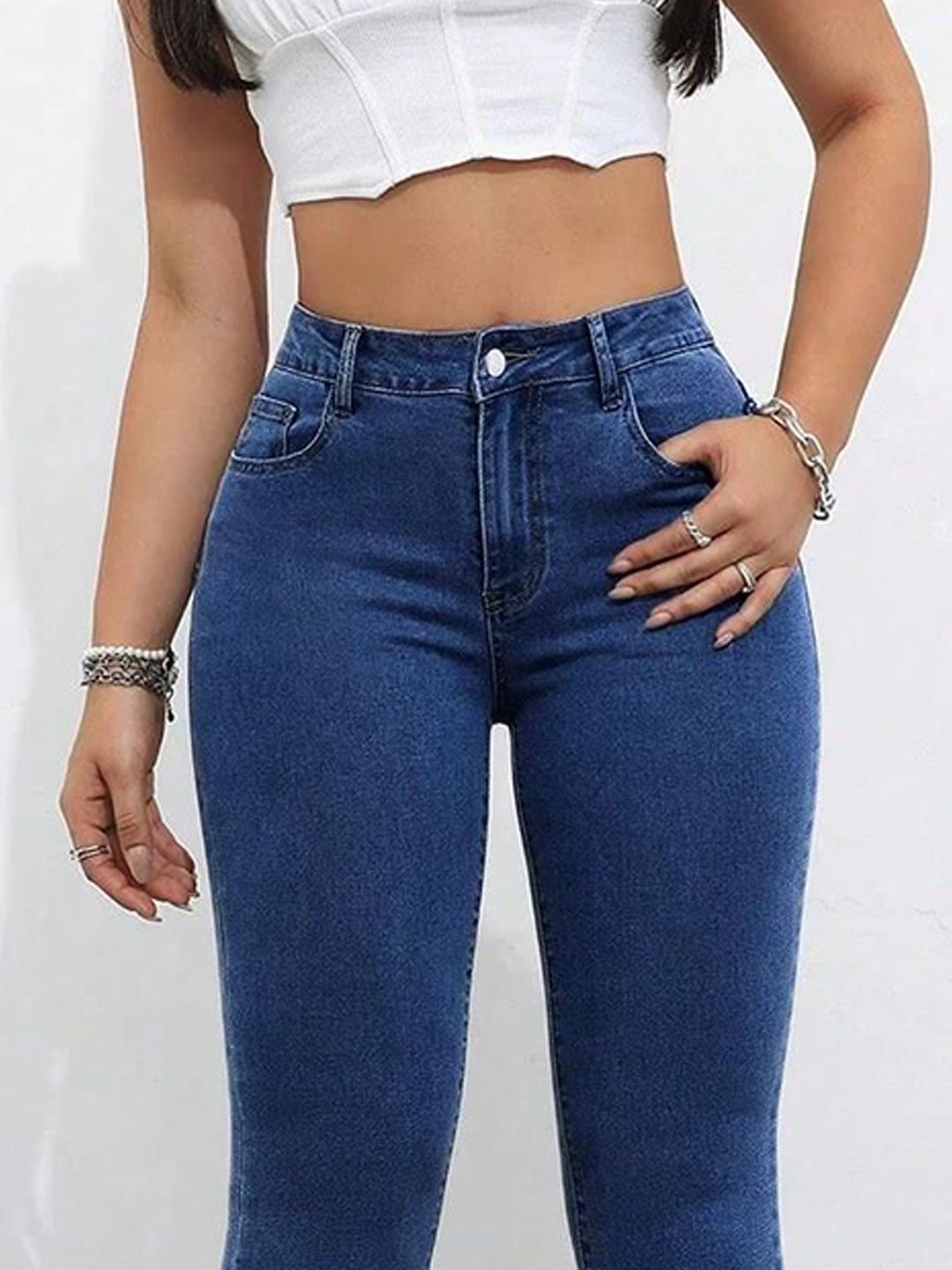 Kotty Women Bootcut High-Rise Stretchable Jeans