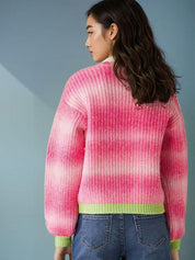 Kotty Women Cotton Striped Printed Pullover