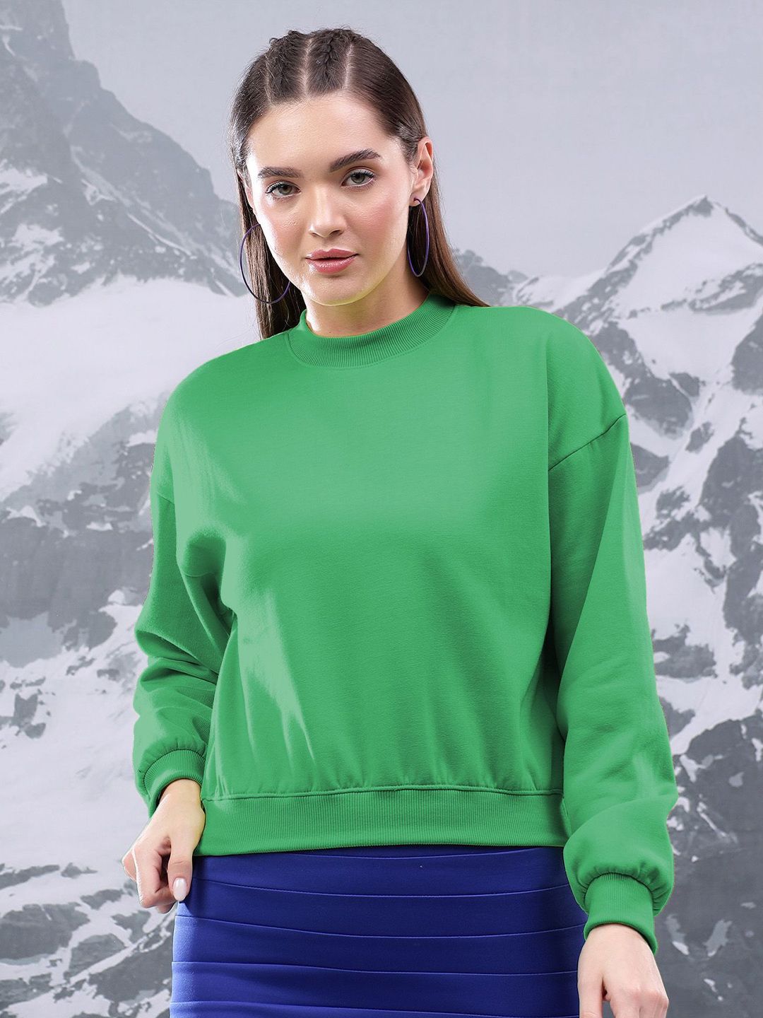 Kotty Women Round Neck Pullover Sweatshirt