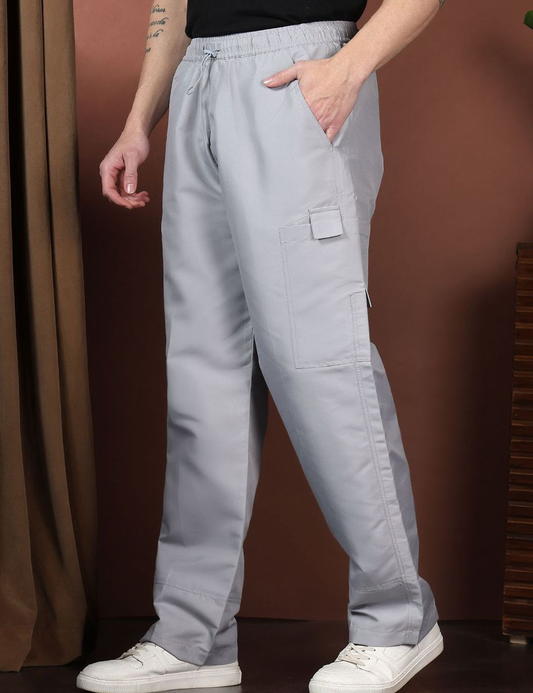 Kotty Men Relaxed Easy Wash Cargos Trousers