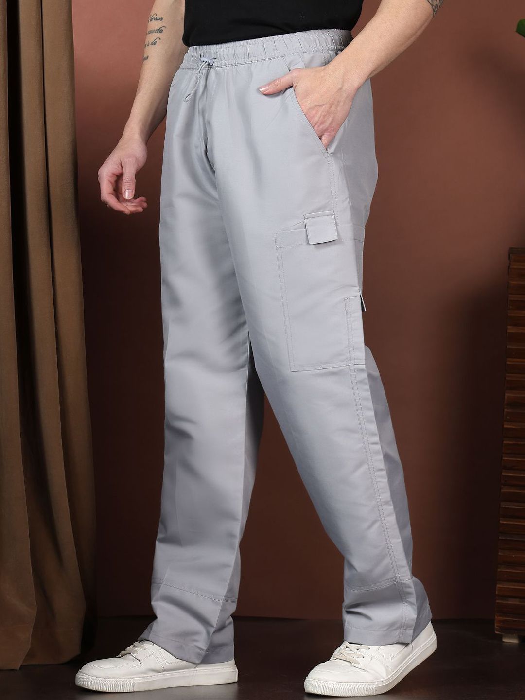 Kotty Men Relaxed Easy Wash Cargos Trousers