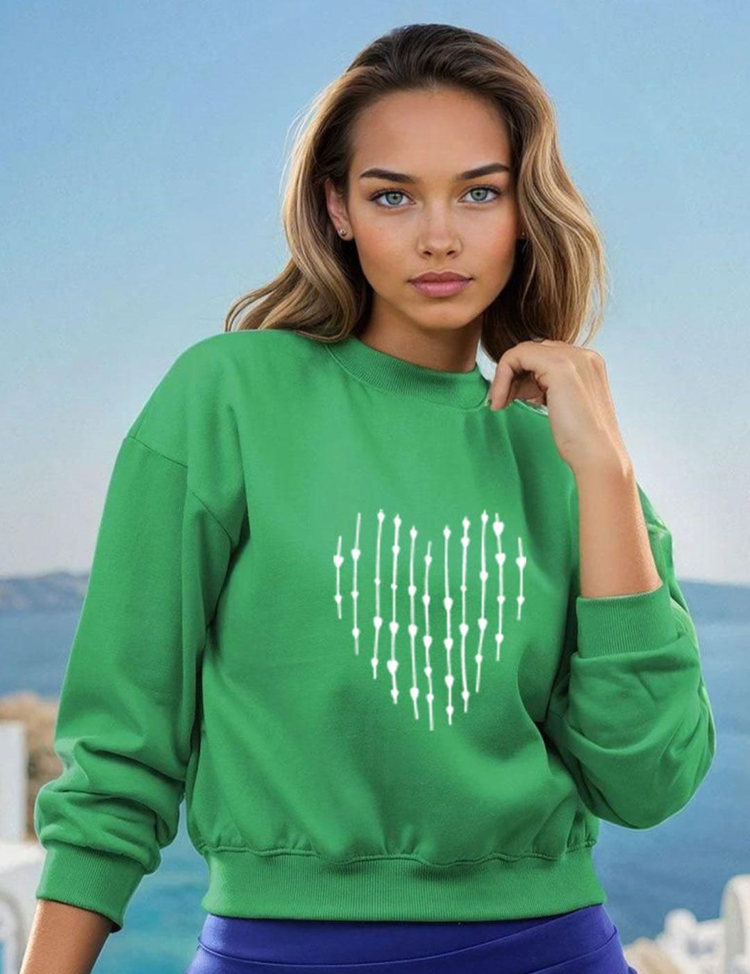 Kotty Women Graphic Printed Round Neck Sweatshirt