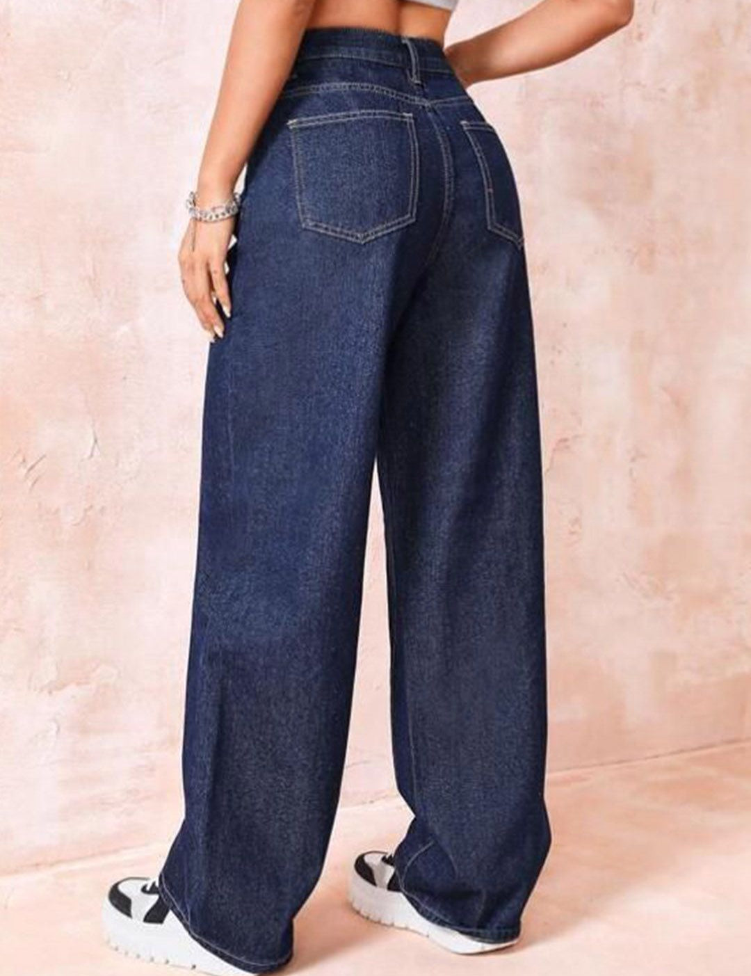 Kotty Women Jean Straight Fit High-Rise Stretchable Jeans