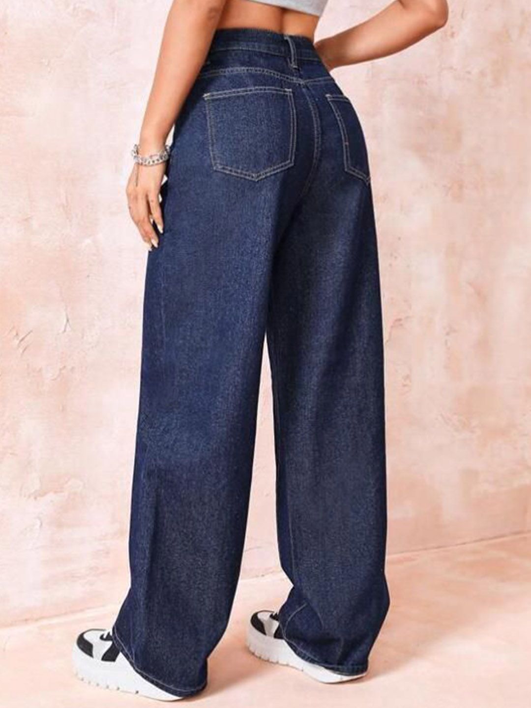 Kotty Women Jean Straight Fit High-Rise Stretchable Jeans