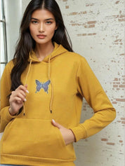 Kotty Women Full Sleeve Printed Hooded Sweatshirt