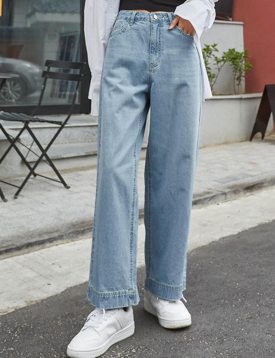 Kotty Women Jean Straight Fit High-Rise Stretchable Jeans