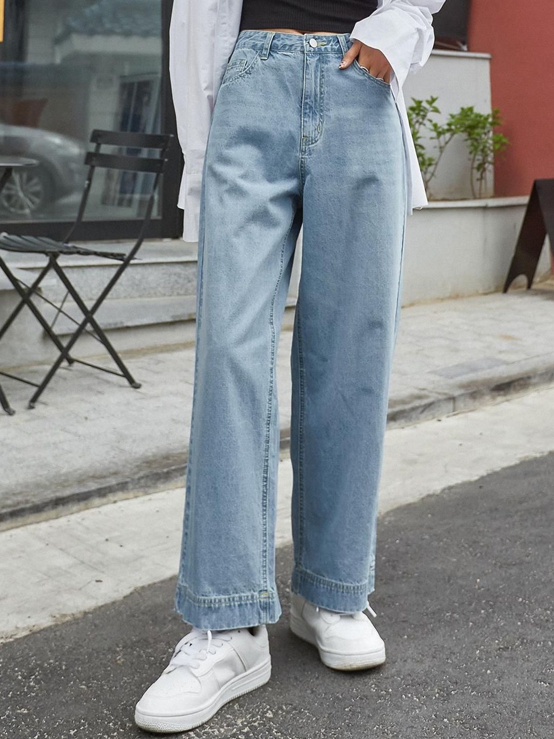 Kotty Women Jean Straight Fit High-Rise Stretchable Jeans