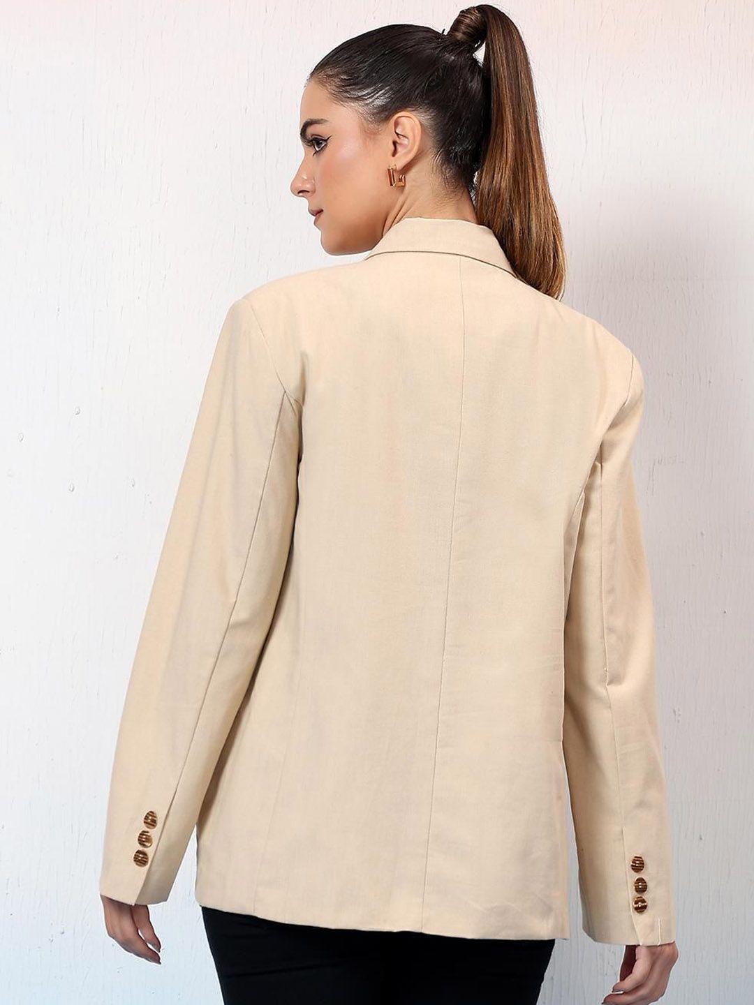 Kotty Notched Lapel Double Breasted Blazer