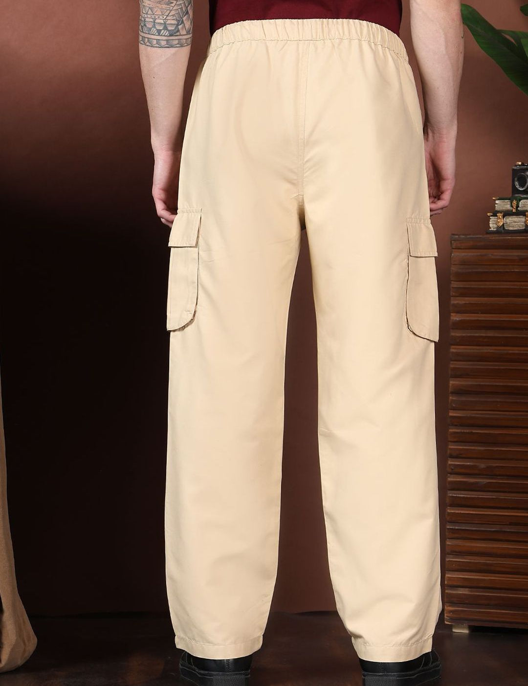 Kotty Men Relaxed Easy Wash Cargos Trousers