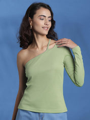 Kotty Women Solid One Shoulder Top