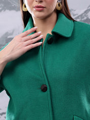 Kotty Women Spread Collar Single-Breasted Overcoat