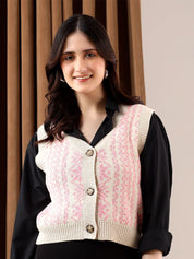 Kotty Women Printed Crop Cardigan