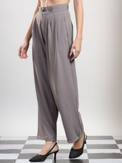 Kotty Women High-Rise Easy Wash Pleated Trousers