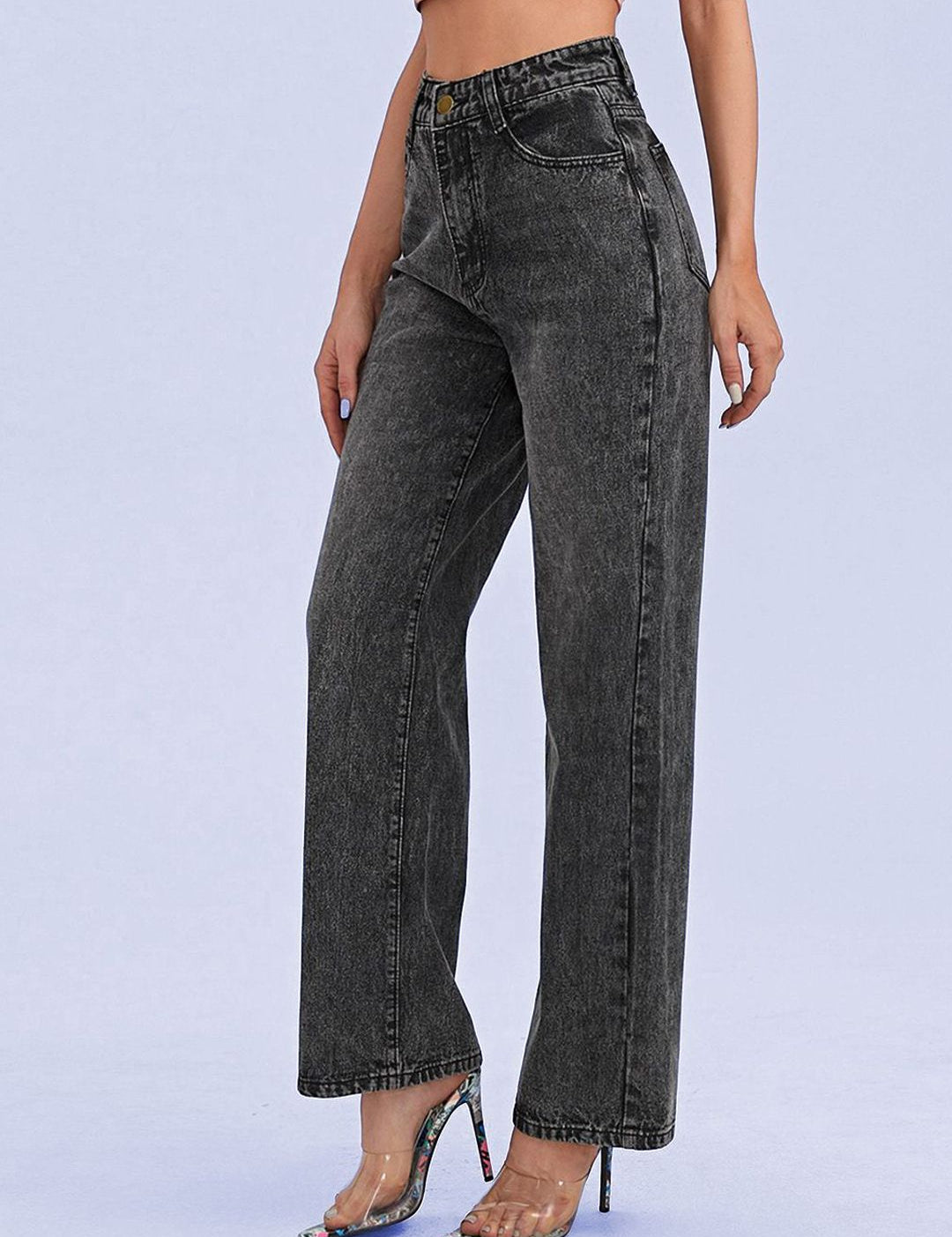 Kotty Women Jean Straight Fit High-Rise Stretchable Jeans