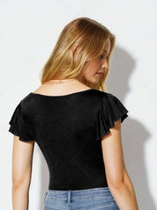 Kotty Women Solid Scoop Neck Top