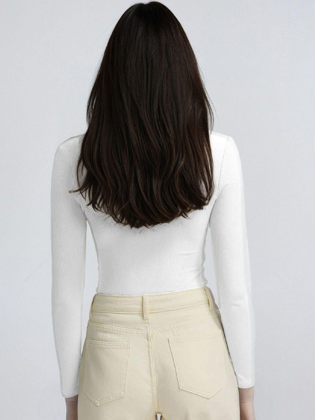 Kotty White and Teal Blue Long Sleeves T-Shirt with Trouser