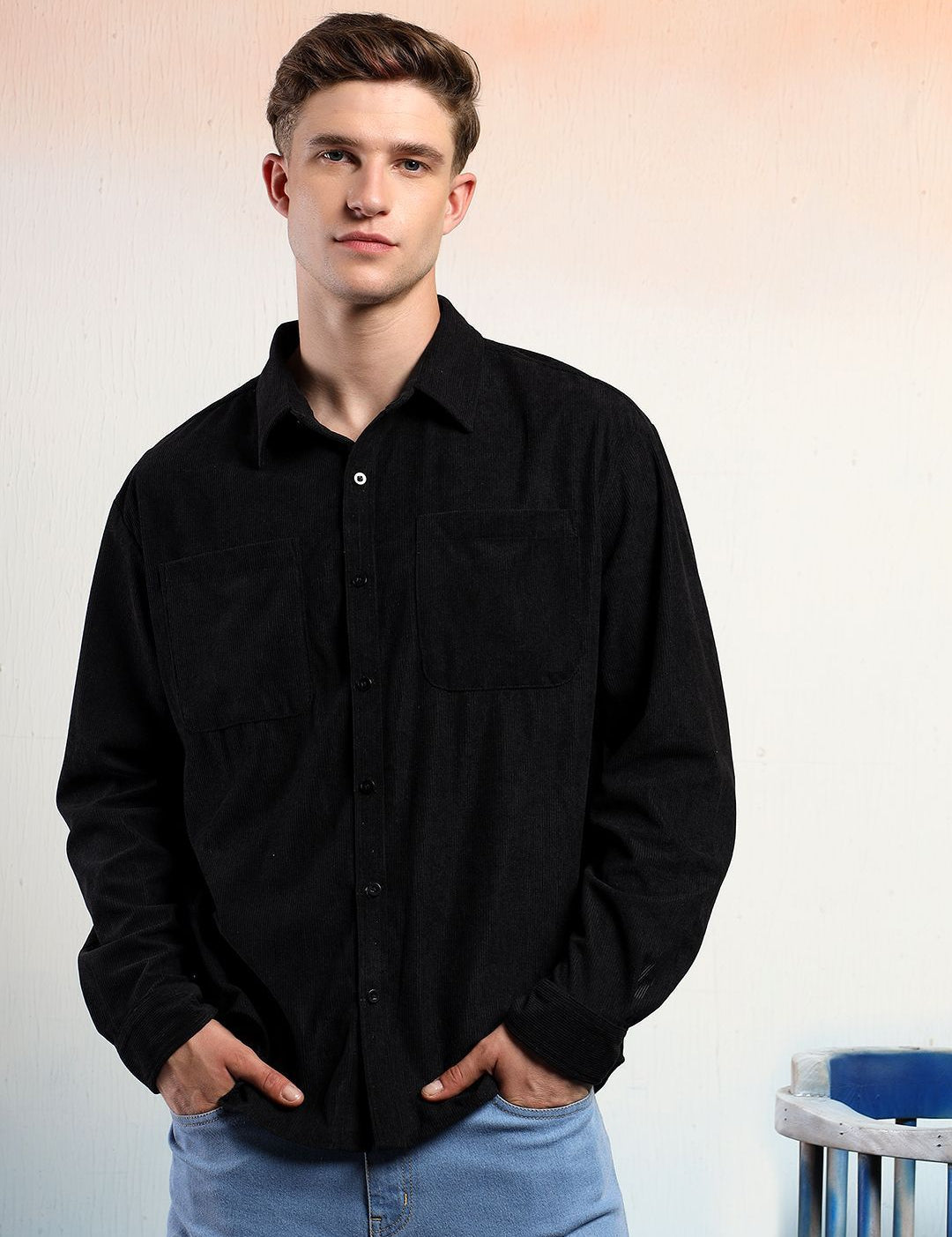 Kotty Men Sheer Casual Shirt