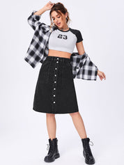 Kotty A-Line Knee Length Skirt