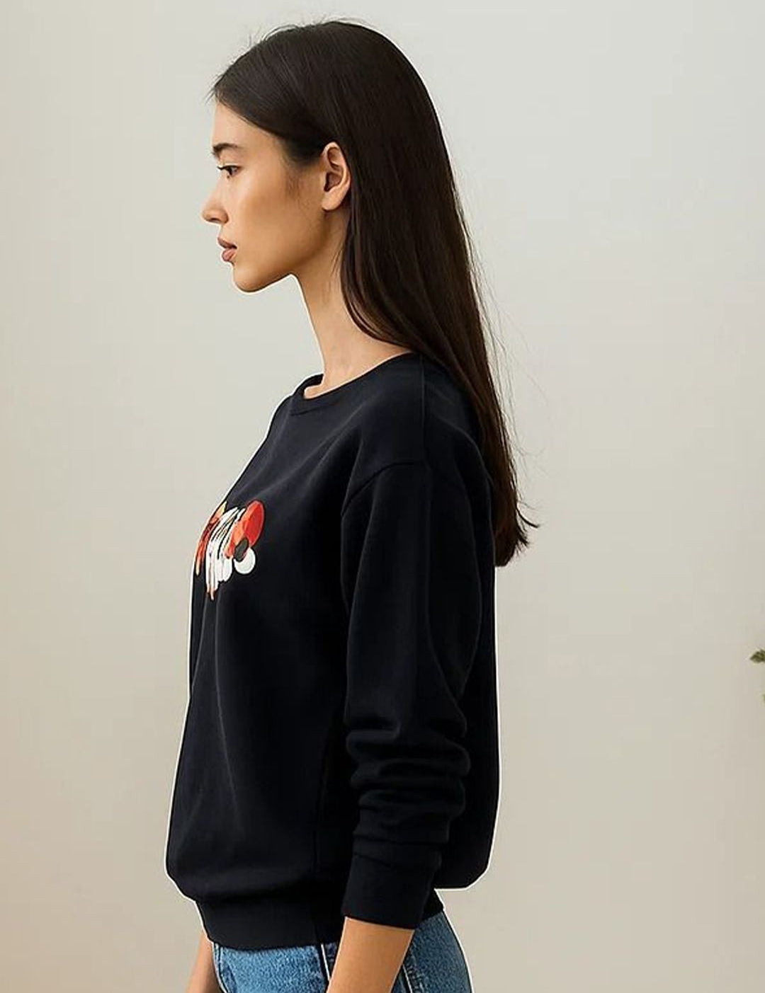 Kotty Women Graphic Printed Full Sleeves Sweatshirt